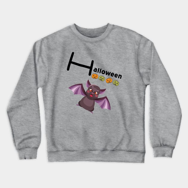 CUTE HALLOWEEN BAT Crewneck Sweatshirt by O.M design